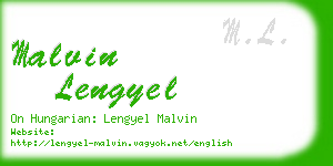 malvin lengyel business card